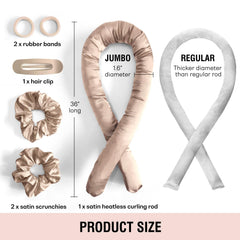 BLINKEEN satin scrunchies provide smooth grip and gentle hold.