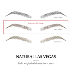 Bliss and Beyond USA real hair-stroke eyebrow stickers provide natural-looking brows.