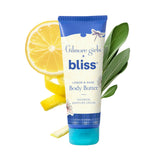 Bliss Gilmore Girls x Lemon & Sage Body Butter jar close-up for deep hydration.