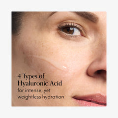 Bliss Hyaluronic Acid Drench & Quench ingredients closeup with amino acids for hydration
