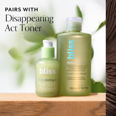 Bliss Niacinamide Pore Vanish swirl texture image highlights smooth, blendable formula for quick mornings.