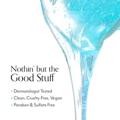 Bliss Plumeria scent gel-texture conveys refreshing daily cleanse