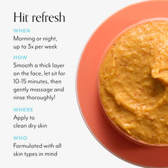 Bliss pumpkin enzyme mask close-up highlights natural AHAs through pumpkin enzymes