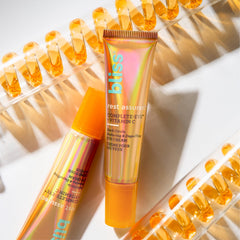Bliss Rest Assured Eye Cream with Vitamin C and Niacinamide brightens and evens tone.