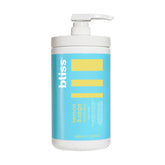 Bliss Soapy Suds bottle pour shows refreshing lemon and sage scent for a gentle cleanse.