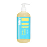 Bliss Soapy Suds Lemon Sage bottle pour shows refreshing citrus fragrance and smooth texture