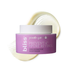 Bliss Youth Got This Retinol Moisturizer packaging close-up highlighting fragrance-free formula for daily use.