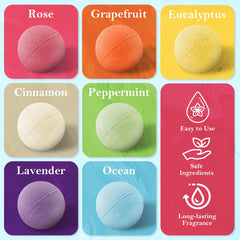 BlissfulOasis bath bombs lavender for calming ambiance and smoother skin