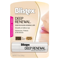 Blistex Deep Renewal six-pack front view for daily lip hydration and protection