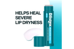 Blistex Medicated Lip Balm application-glide shows easy glide and quick coverage.