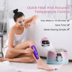 BLITZWAX hard wax warmer in use for quick grooming sessions