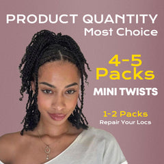 BLL Afro Kinkys Bulk Hair twist-braid ready texture for styles.
