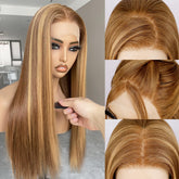 BLL Honey Blonde Wig front view; 26-inch length for everyday styling.
