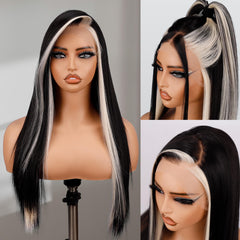 BLL lace front wig side-part view showing versatile styling options.