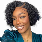 Blockice Pixie Cut Wig close-up curls for natural texture and softness.
