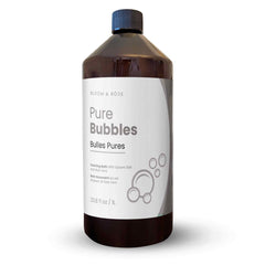 Bloom & Bōde unscented bath bubbles bottle showing fragrance-free hydration for sensitive skin