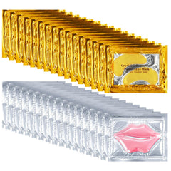 Blopuivo 32-pairs lip masks and eye mask packaging for day and night hydration