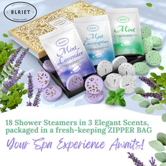 BLRIET peppermint steamer features energizing scent for morning routines.