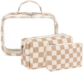 Bluboon clear toiletry bag large view aids quick access during travel.
