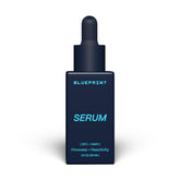 Blueprint Bryan Johnson serum bottle front view, fragrance-free vegan hydration.