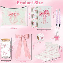 BlueRaying Coquette pink bow socks offer comfortable wear for all-day daily activities.