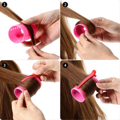Blulu magnetic rollers close-up reveals a smooth surface gentle on hair