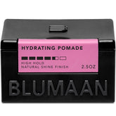 BluMaan Hydrating Pomade low-shine jar enables versatile styling and easy washout.