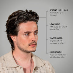 BluMaan Hydrating Pomade wash-out easy ensures quick cleansing after daily styling.