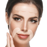 BLUMBODY face wrinkle patch close-up shows clear, skin-friendly design for smoothing fine lines.