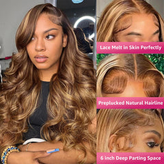 BMNH body-wave wig 30in shows soft movement for everyday wear.