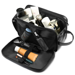BNSPOCKET travel bag waterproof lining protects toiletries during bathroom spills.
