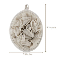 Boao travel-friendly shower sponge fits bags for convenient on-the-go cleansing.
