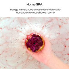 BoboSweeTree luxury bath bomb pack rose-scented, ideal for gifting.
