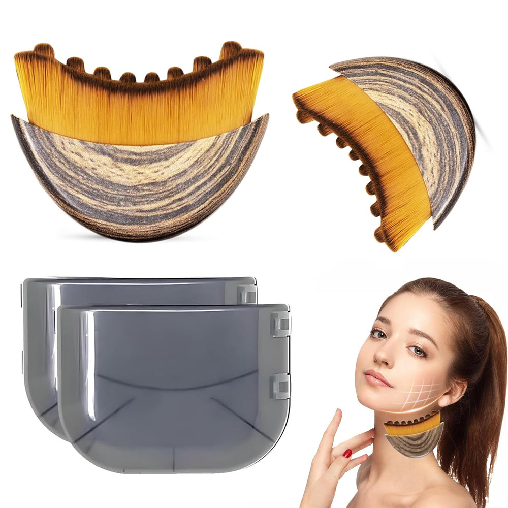 BoBoWalk lymphatic brush front view shows ergonomic grip for facial drainage and sculpting.