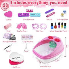 BOBUEXER foot spa tub and nail dryer enables easy relaxing pampering sessions
