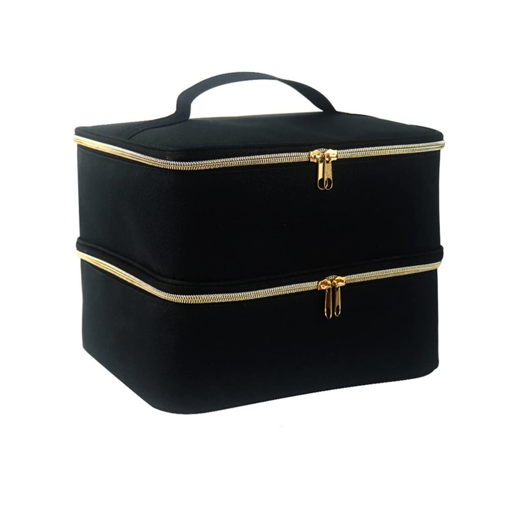 Boczif nail polish carrying case double-layer interior for organized travel.