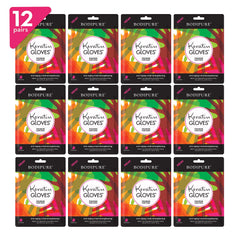 Bodipure Premium Hand Mask Keratin Gloves close up showing hydrated hands after treatment