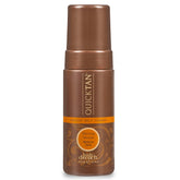 Body Drench QuickTan mousse packaging, compact for quick bronze application.