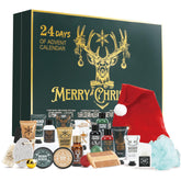 BODY & EARTH Advent Calendar 2025 box with festive reindeer motif for December pampering