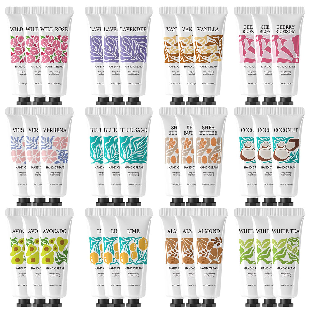 BODY & EARTH # LOVE 36-pack hand cream gift set with scented options.