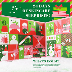BODY & EARTH # LOVE advent calendar collection showcasing curated beauty treats