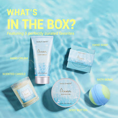 Body & Earth ocean body butter jar showing creamy texture and skin nourishment.