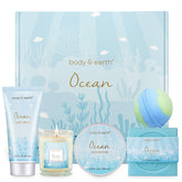 Body & Earth ocean scent gift set packaging ready for gifting and storage.