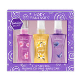 Body Fantasies holiday gift set 3-piece timeless scents, ideal stocking stuffer and gift.
