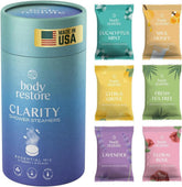 Body Restore Clarity Grove shower steamer closeup for spa-like relaxation.