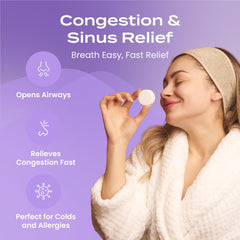 Body Restore Lavender steamers dissolving in water release soothing aroma.