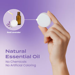 Body Restore Lavender melts dissolving in shower deliver spa-like relaxation.