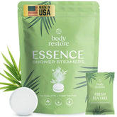 Body Restore shower steamers Tea Tree pack displayed for gifting and relaxation