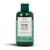 The Body Shop Tea Tree Skin Clearing Facial Wash bottle close-up for clearer-looking skin
