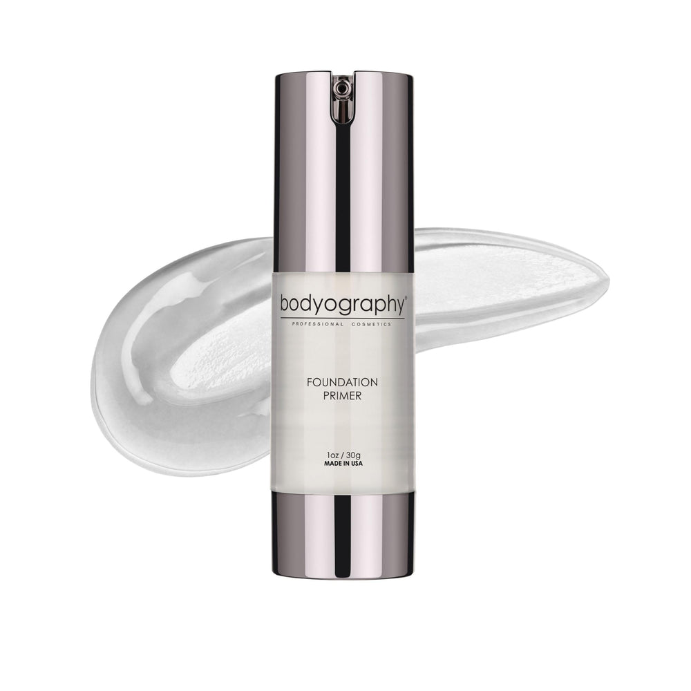 Bodyography foundation primer clear bottle shows sleek packaging and shine-control potential